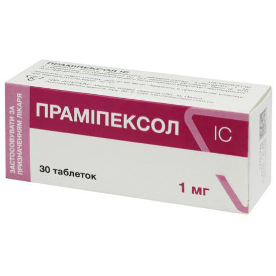 Праміпексол IC таблетки 1мг №30